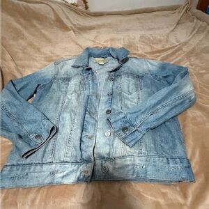 Pilcro and the Letterpress Blue Denim Boyfriend Jacket S